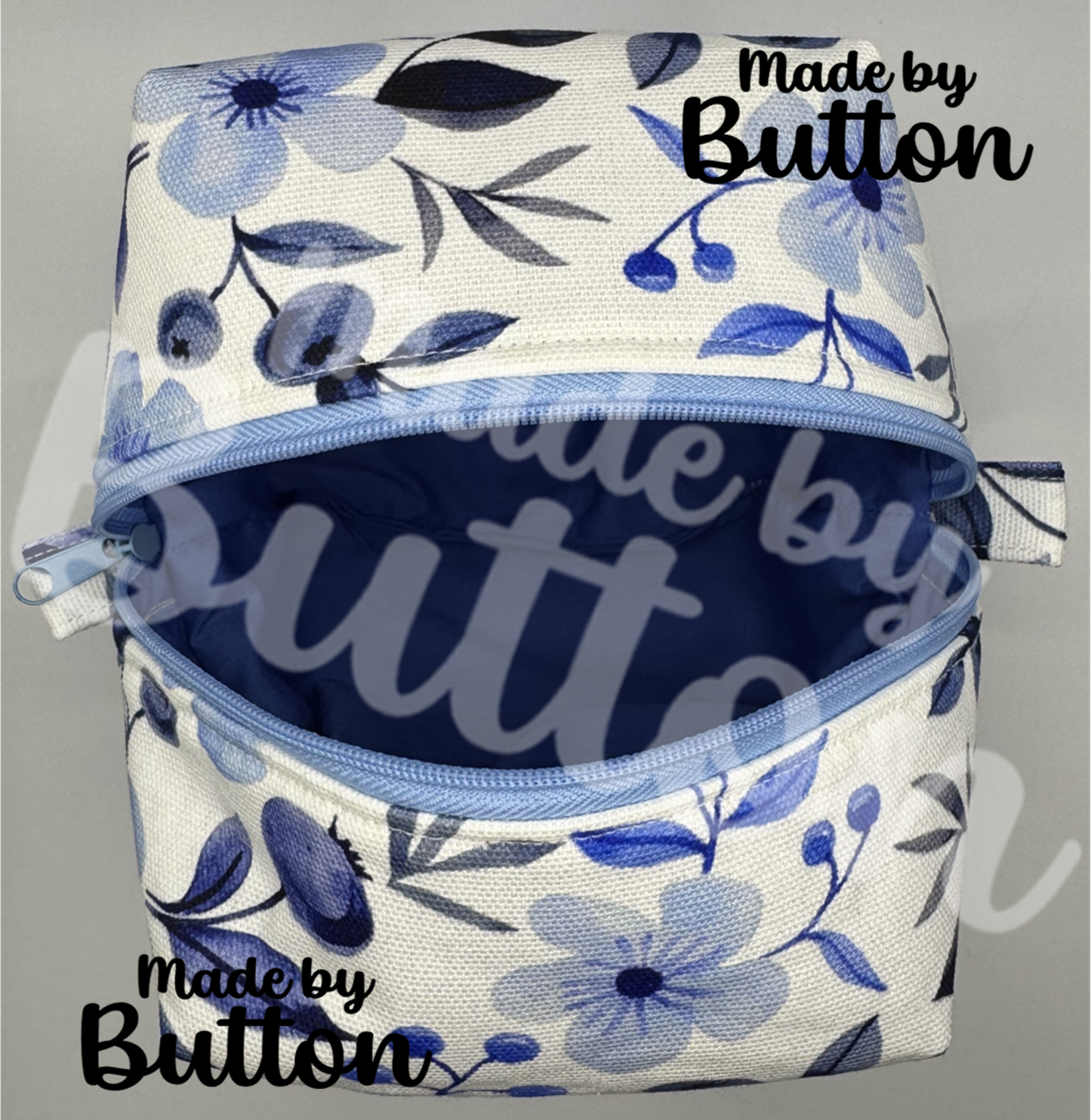 "Blueberry Bewilderment" Boxy Pouch