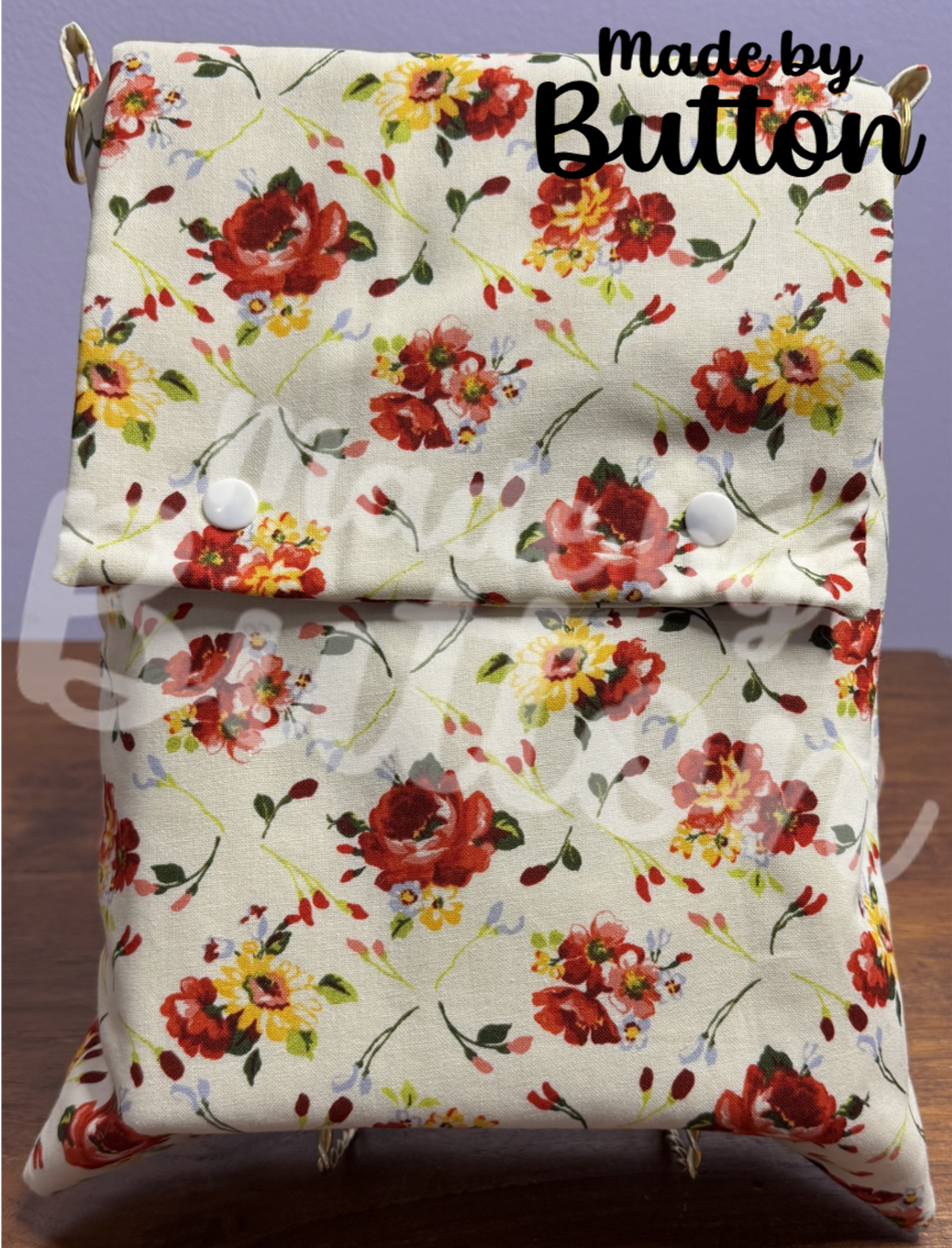 "Cozy Bouquet" Large Book Sleeve (Variant B)