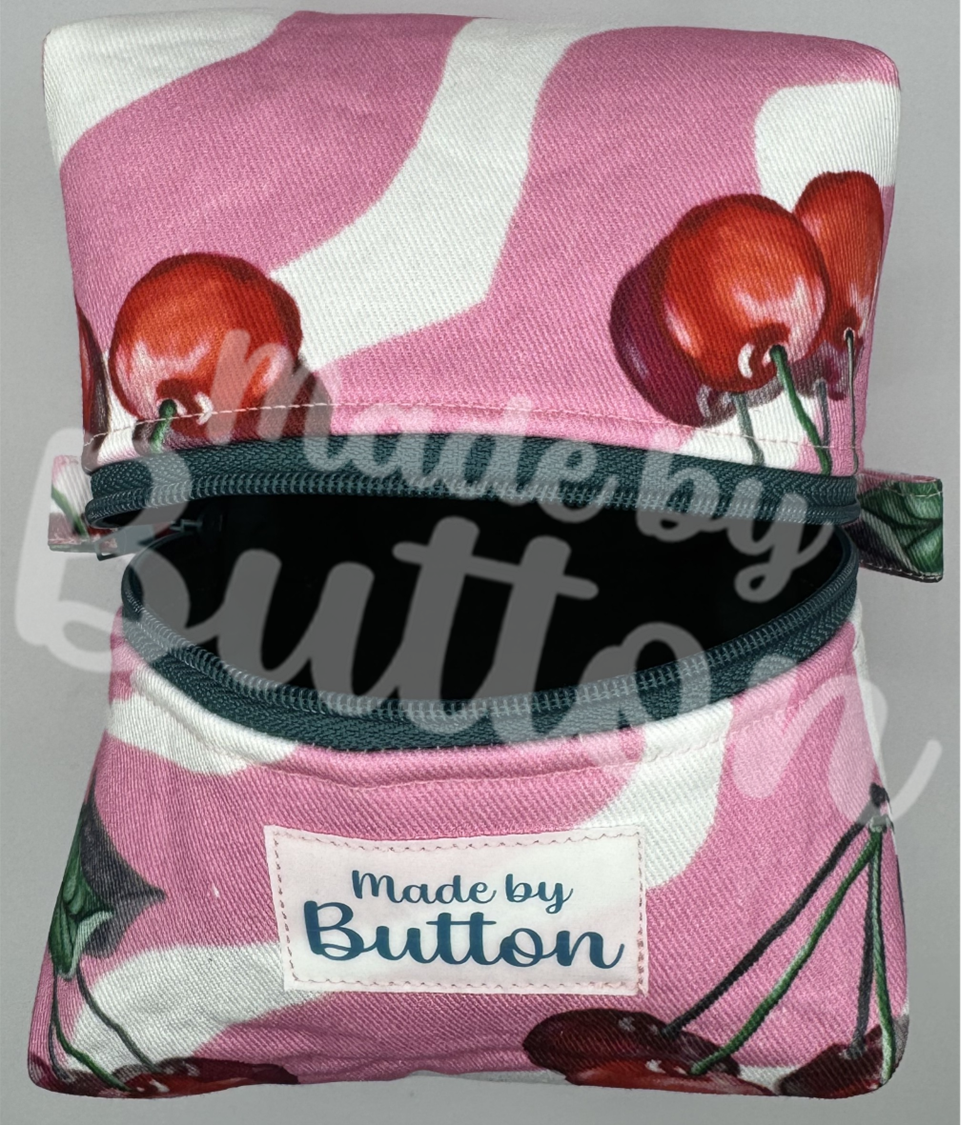 "Cherry Swirl Ice-Cream" Boxy Pouch