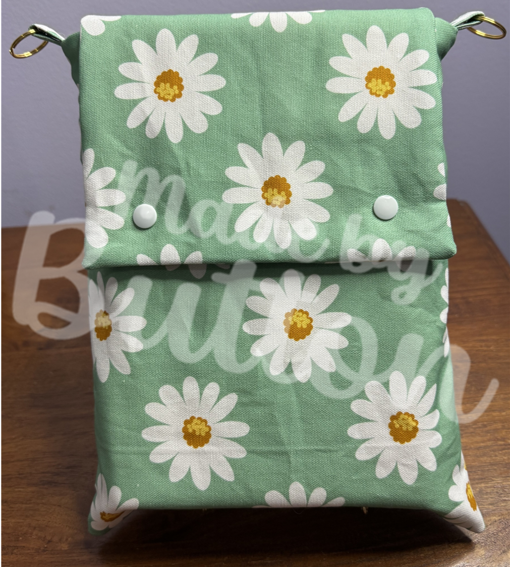 "Mint Daisy" Large Book Sleeves