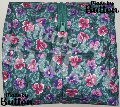 "Morning Flowers" Boxy Pouch