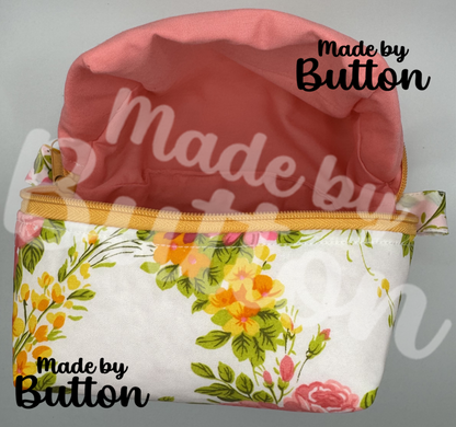 "Vivid Bouquet" Boxy Pouch