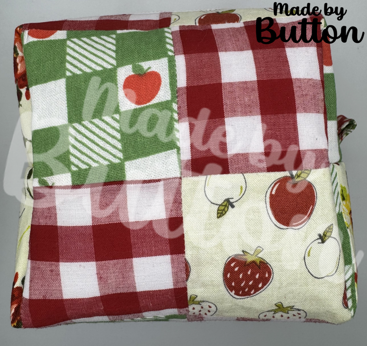 "Picnic Collage" Boxy Pouch