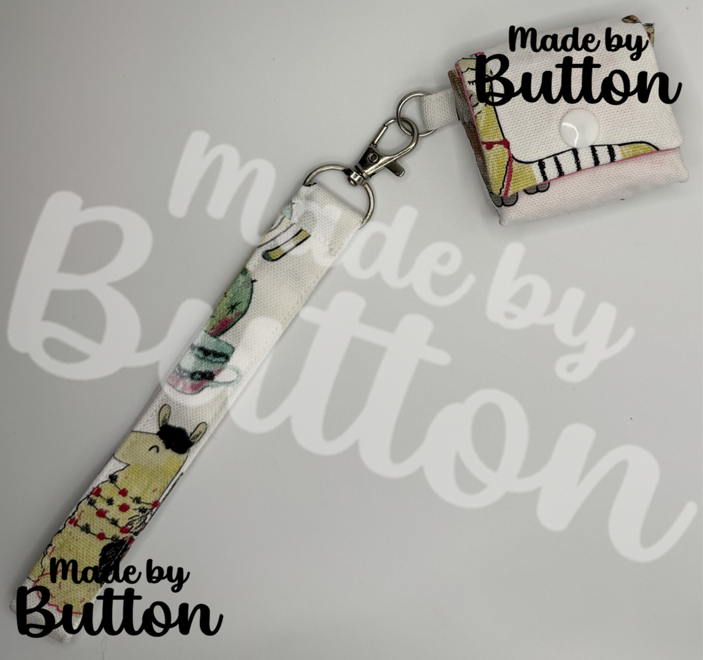 "Llama Be Prickly" Wristlet