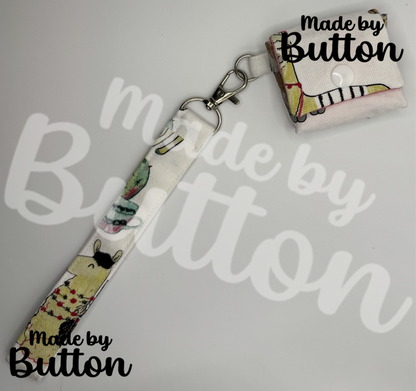 "Llama Be Prickly" Wristlet