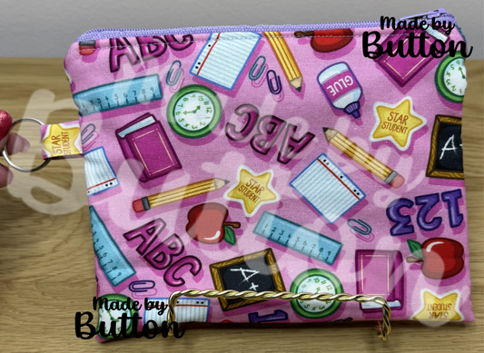 "Stay In School" Zipper Pouch (Variant B)