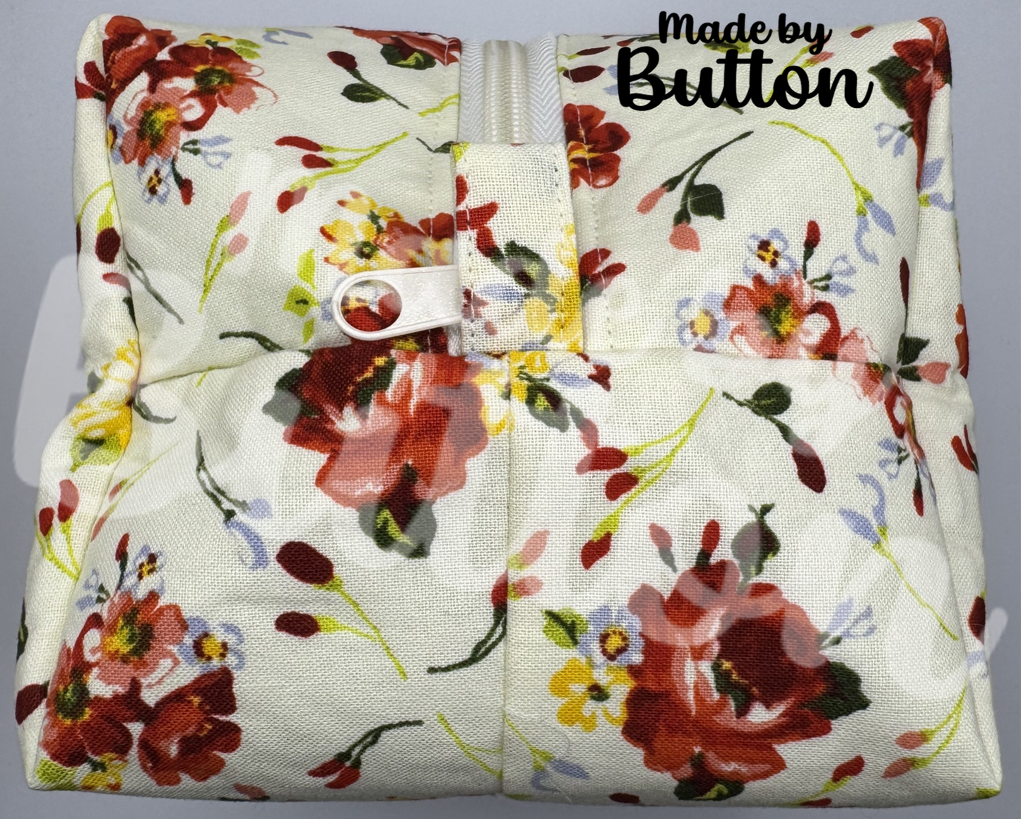 "Cozy Bouquet" Boxy Pouch (Variant B)