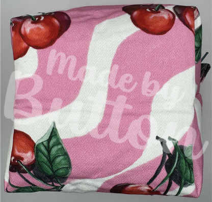 "Cherry Swirl Ice-Cream" Boxy Pouch