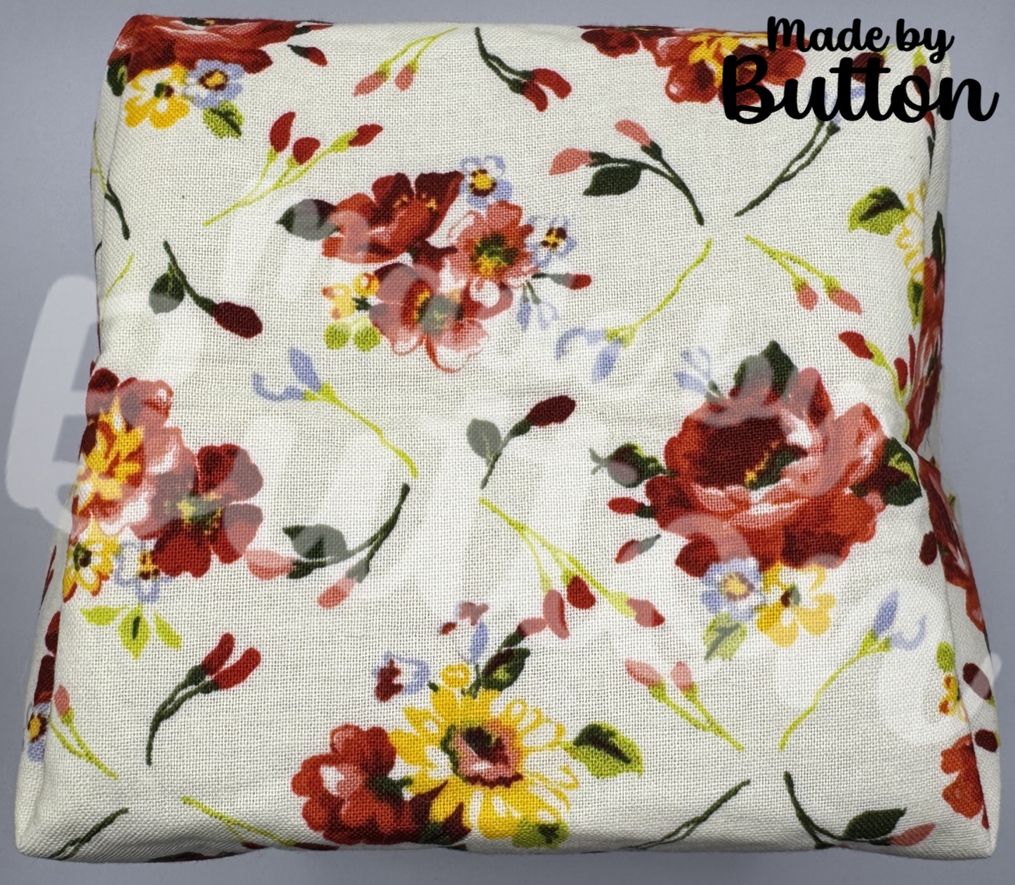 "Cozy Bouquet" Boxy Pouch (Variant D)
