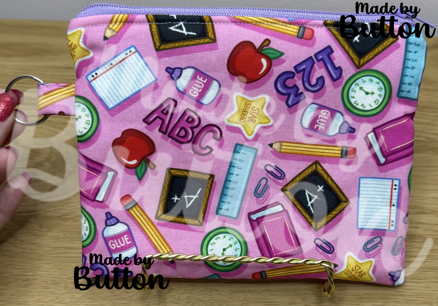 "Stay In School" Zipper Pouch (Variant A)