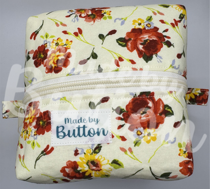 "Cozy Bouquet" Boxy Pouch (Variant A)