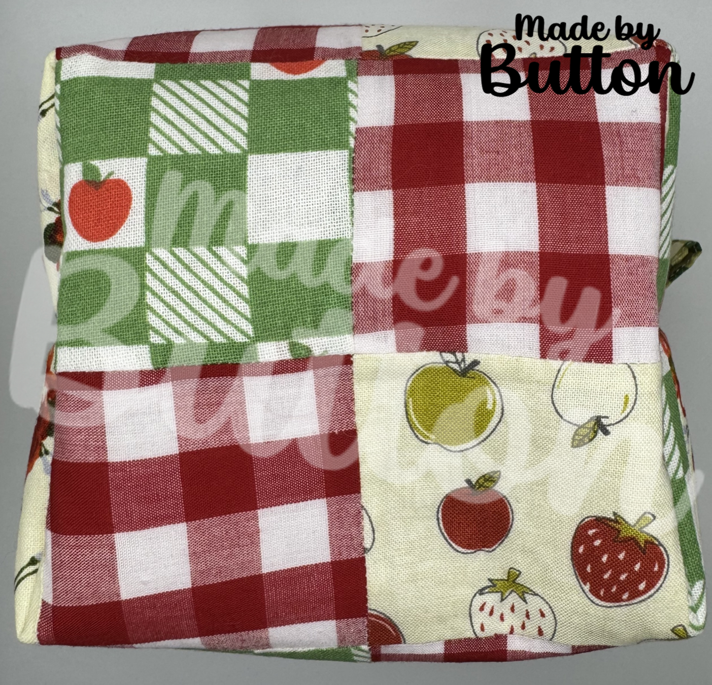 "Picnic Collage" Boxy Pouch