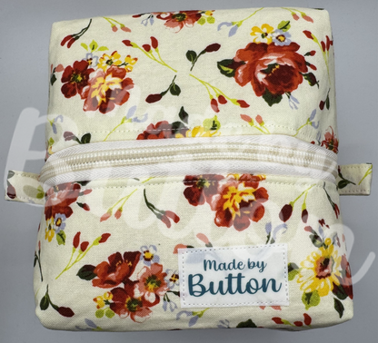 "Cozy Bouquet" Boxy Pouch (Variant C)
