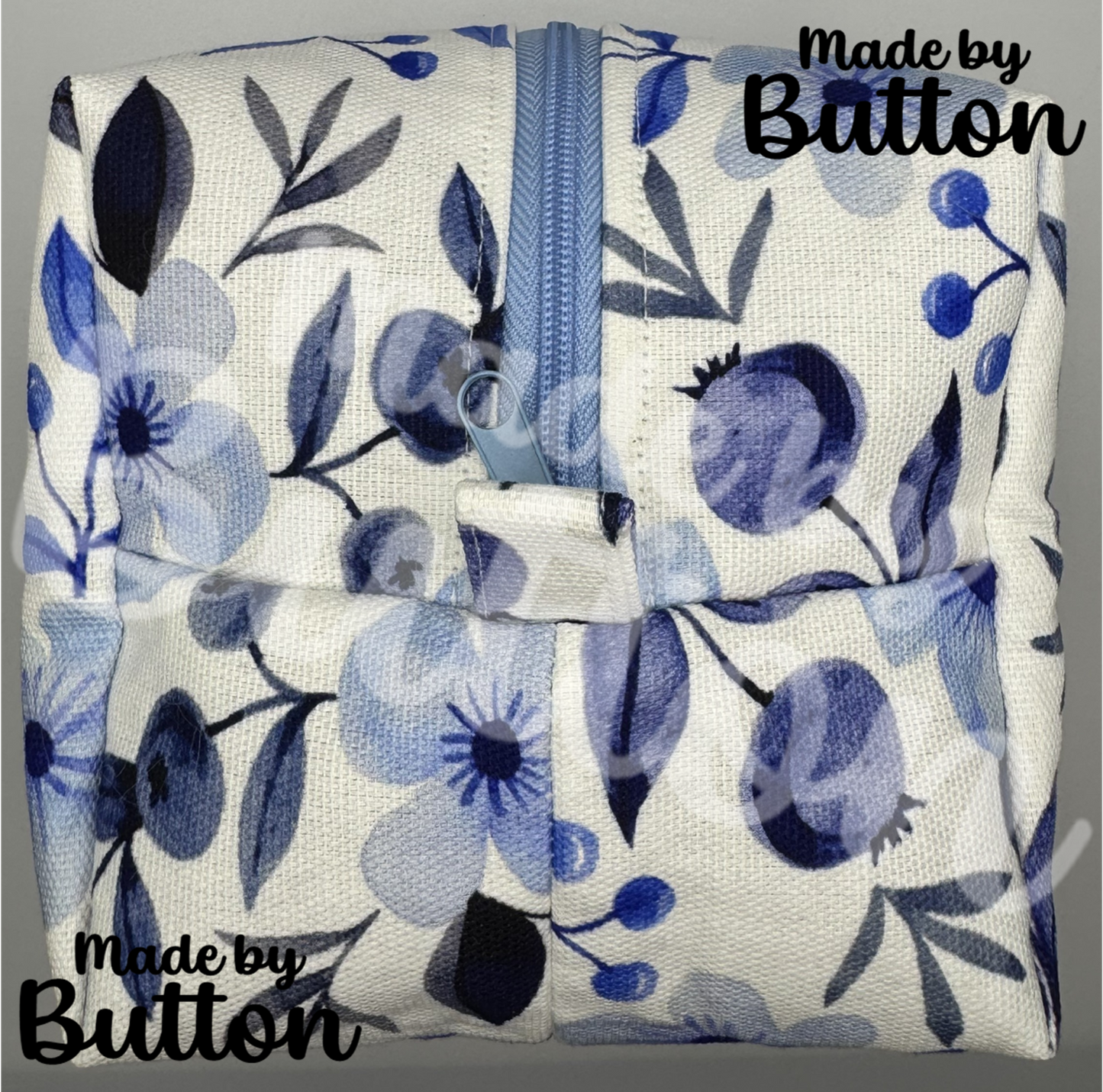 "Blueberry Bewilderment" Boxy Pouch