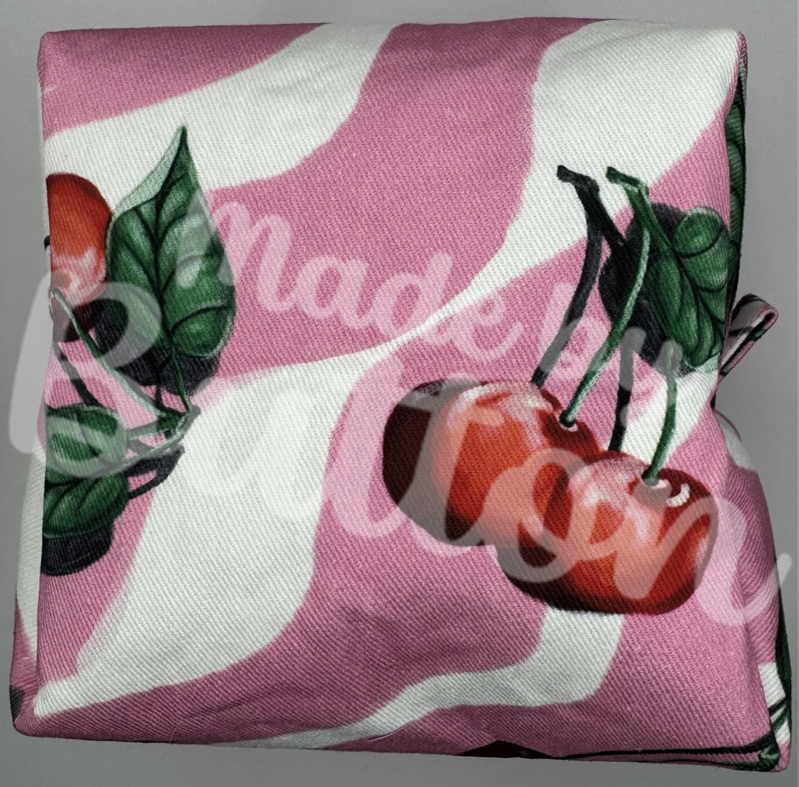 "Cherry Swirl Ice-Cream" Boxy Pouch