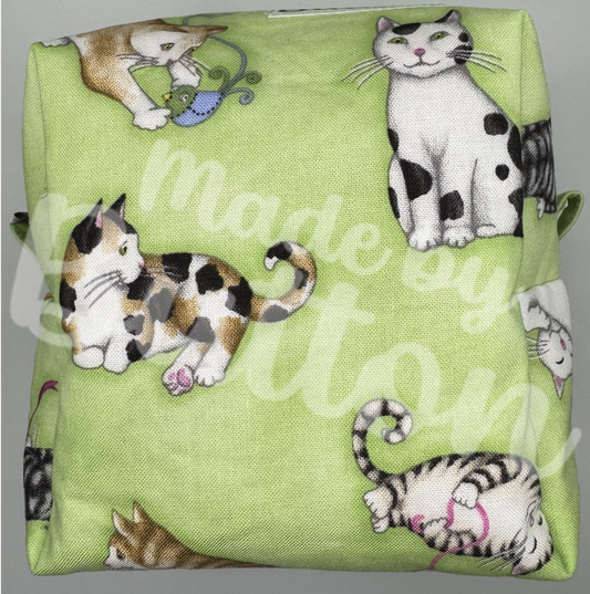 "A Kitty's Curiosity" Boxy Pouch