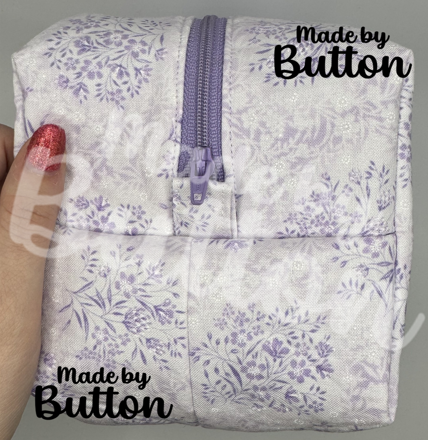 "Simply Lavender" Boxy Pouch (Variant B)