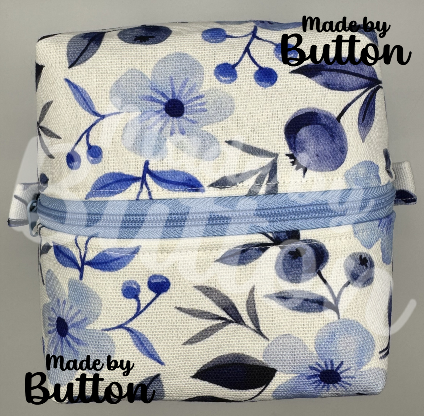 "Blueberry Bewilderment" Boxy Pouch