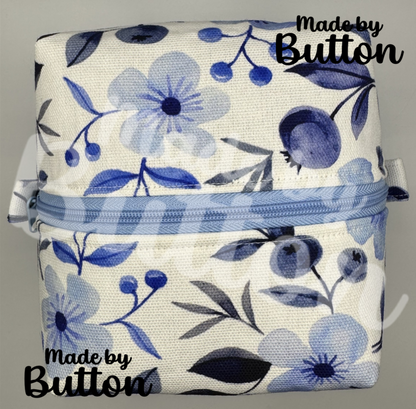 "Blueberry Bewilderment" Boxy Pouch