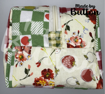 "Picnic Collage" Boxy Pouch