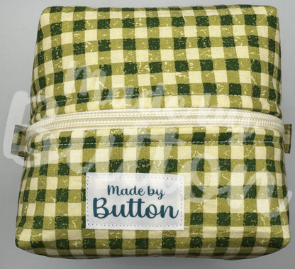 "Vintage Gingham" Boxy Pouch