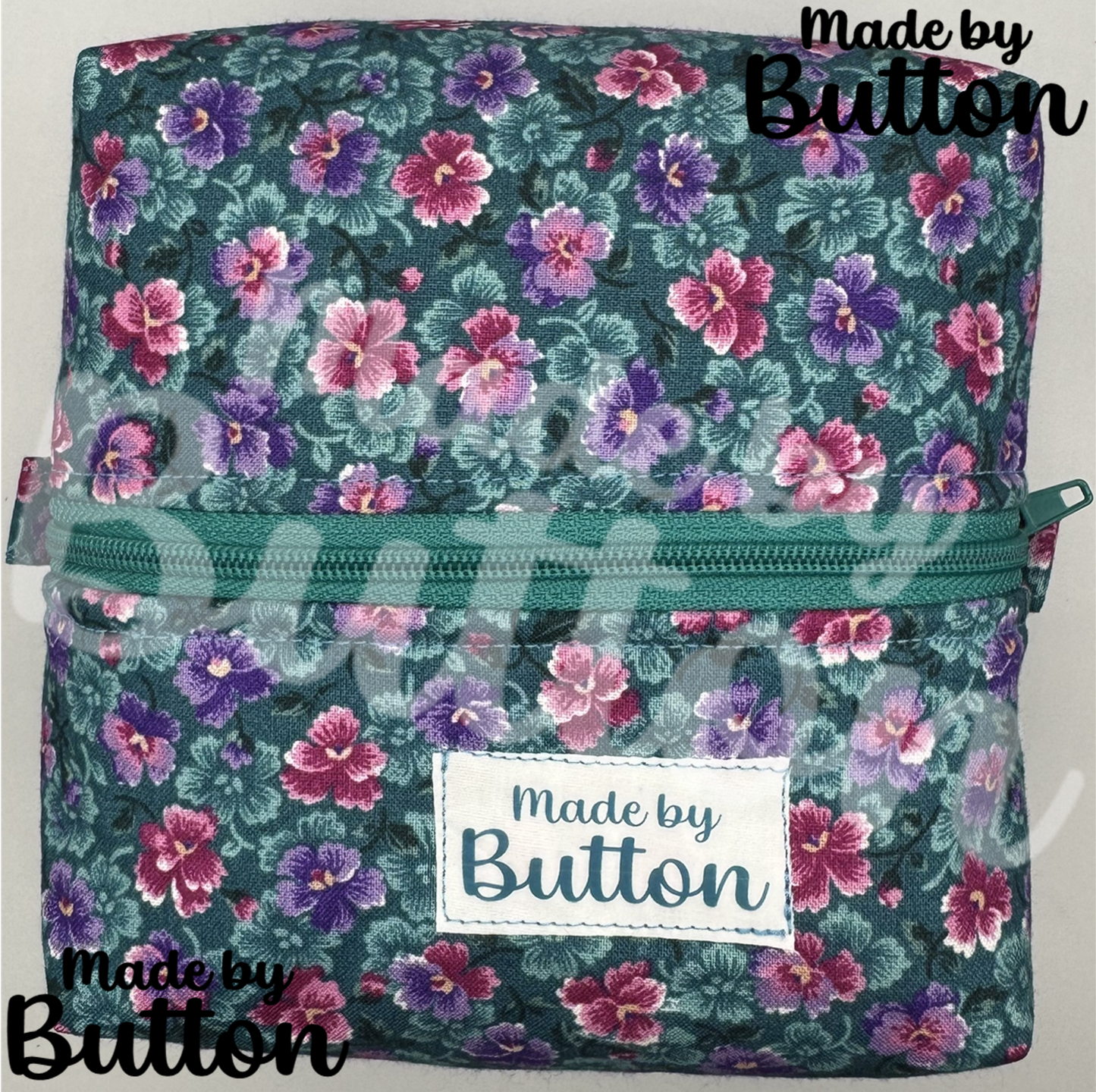 "Morning Flowers" Boxy Pouch