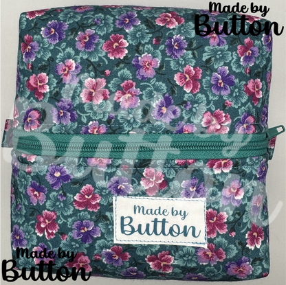 "Morning Flowers" Boxy Pouch