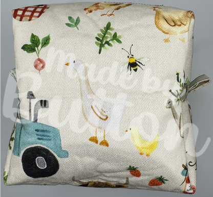 "Peaceful Farming" Boxy Pouch