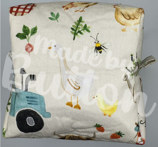 "Peaceful Farming" Boxy Pouch