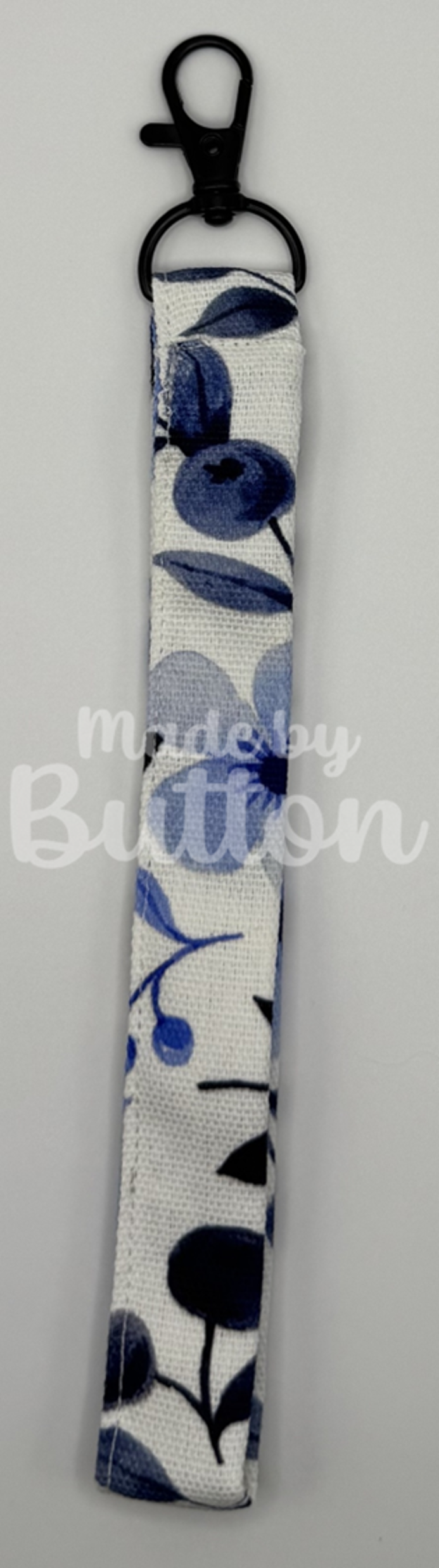"Blueberry Bewilderment" Wristlet (Black)