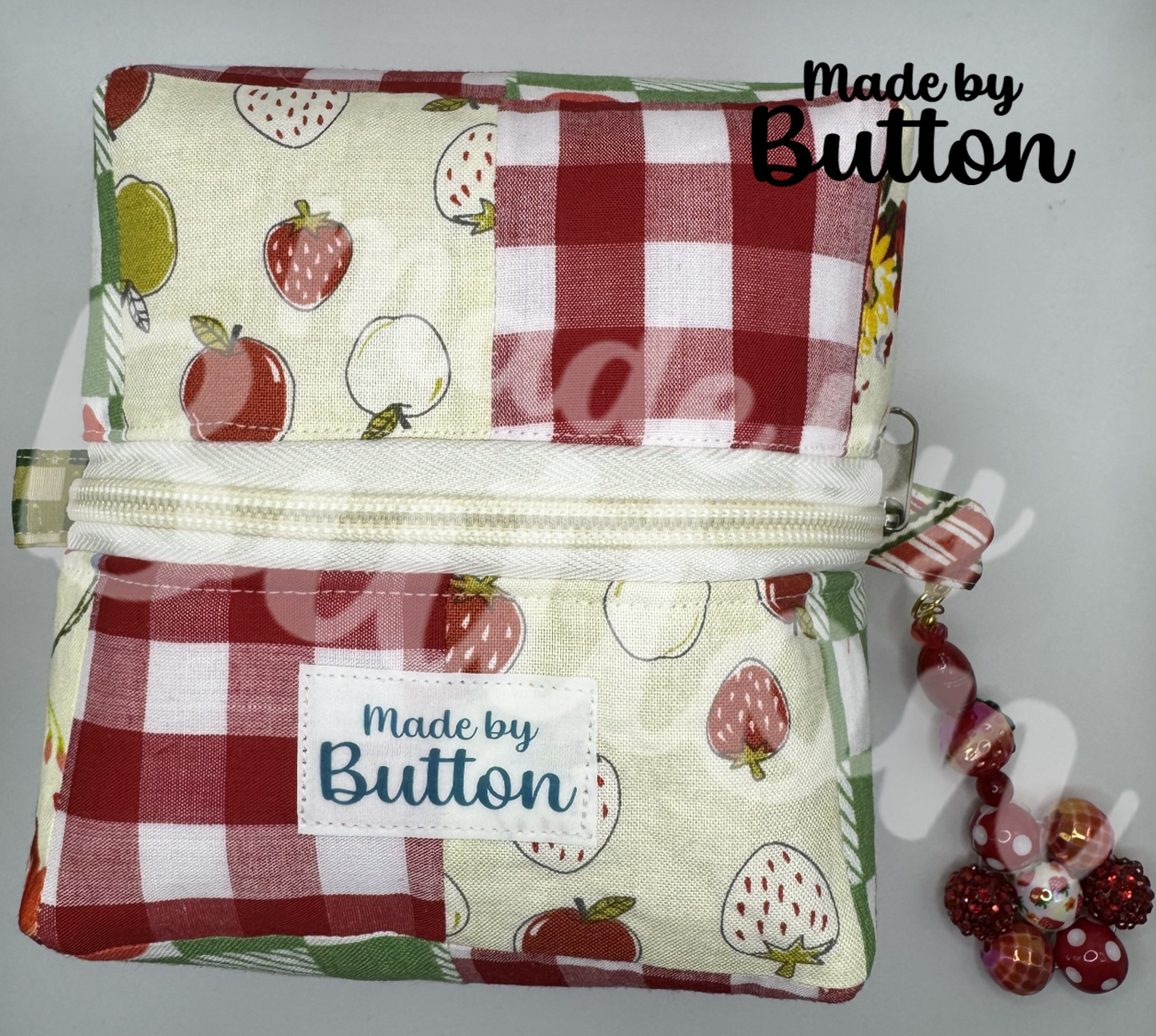 "Picnic Collage" Boxy Pouch