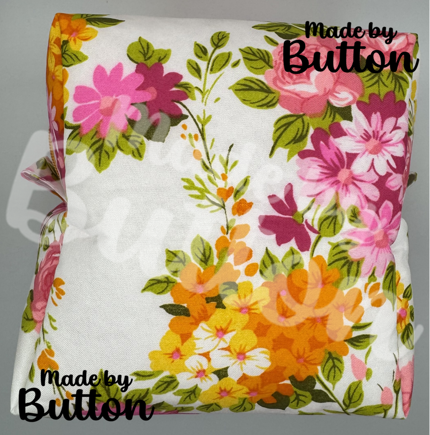 "Vivid Bouquet" Boxy Pouch