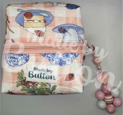 "Birdy Picnic" Boxy Pouch