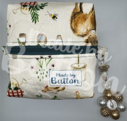 "Peaceful Farming" Boxy Pouch