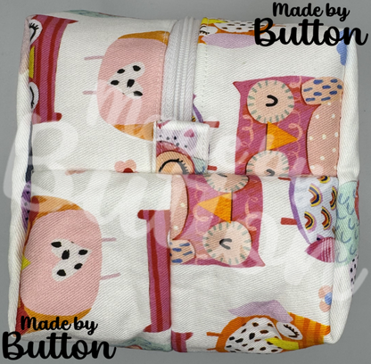 "Fashionista Owls" Boxy Pouch
