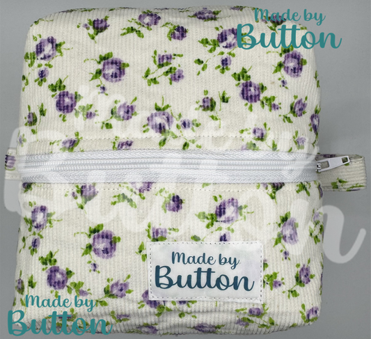 "Corduroy Bliss" Boxy Pouch