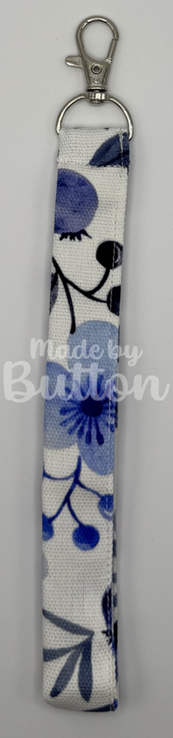 "Blueberry Bewilderment" Wristlet (Silver)