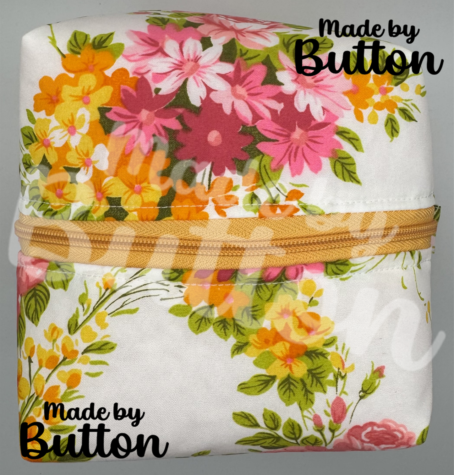 "Vivid Bouquet" Boxy Pouch