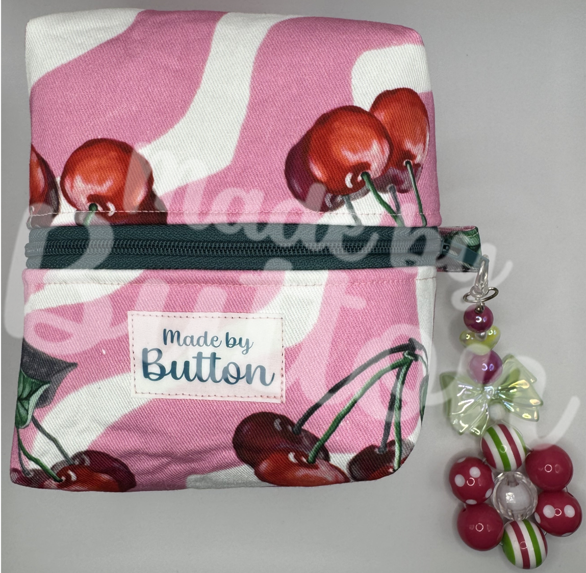 "Cherry Swirl Ice-Cream" Boxy Pouch