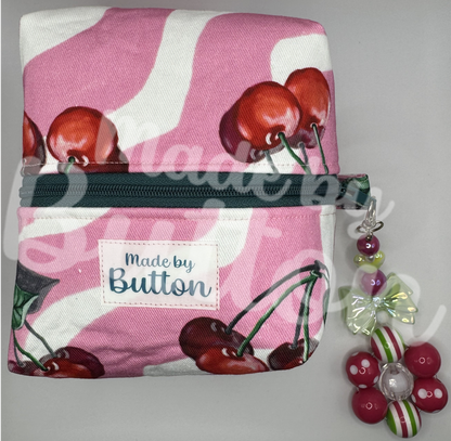 "Cherry Swirl Ice-Cream" Boxy Pouch