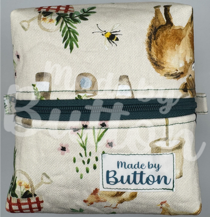 "Peaceful Farming" Boxy Pouch
