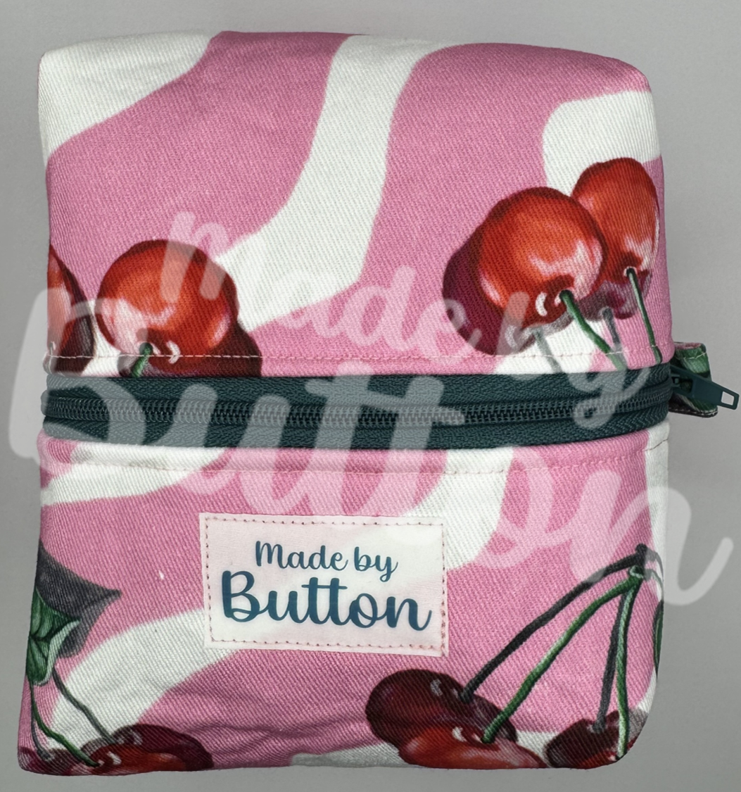 "Cherry Swirl Ice-Cream" Boxy Pouch