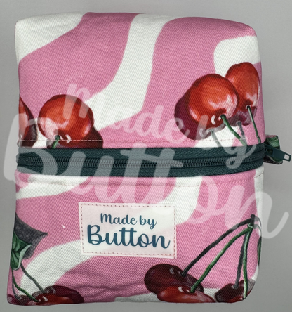"Cherry Swirl Ice-Cream" Boxy Pouch