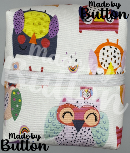"Fashionista Owls" Boxy Pouch
